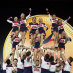Team USA Skillfully executes pyramid skills