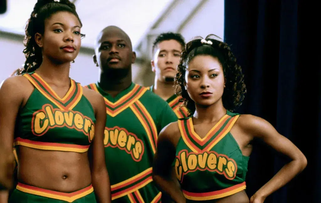 The Clovers from bring it on look on as their competition finished the routine 