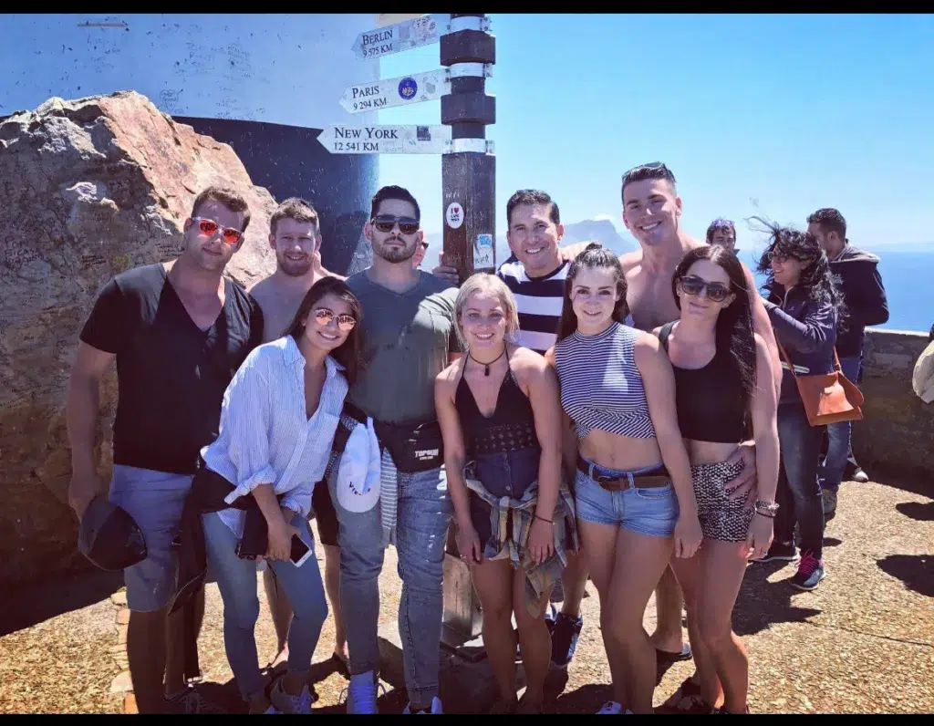 Bring it On CheerSmack cast and crew with Tony Gonzalez