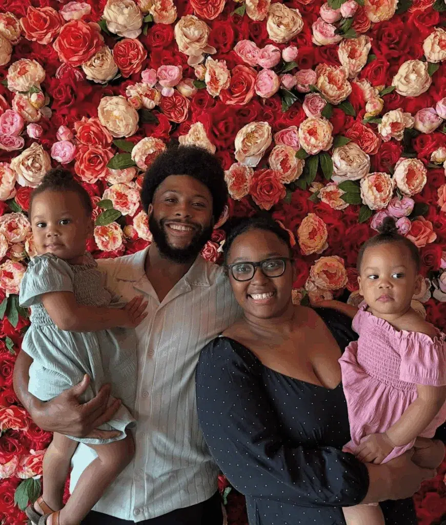 Javonté and Arianna Patterson, with their two daughters